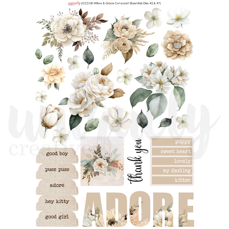 Uniquely Creative - Willow & Grace Cut-a-Part Sheet – 3 Wise Crafters