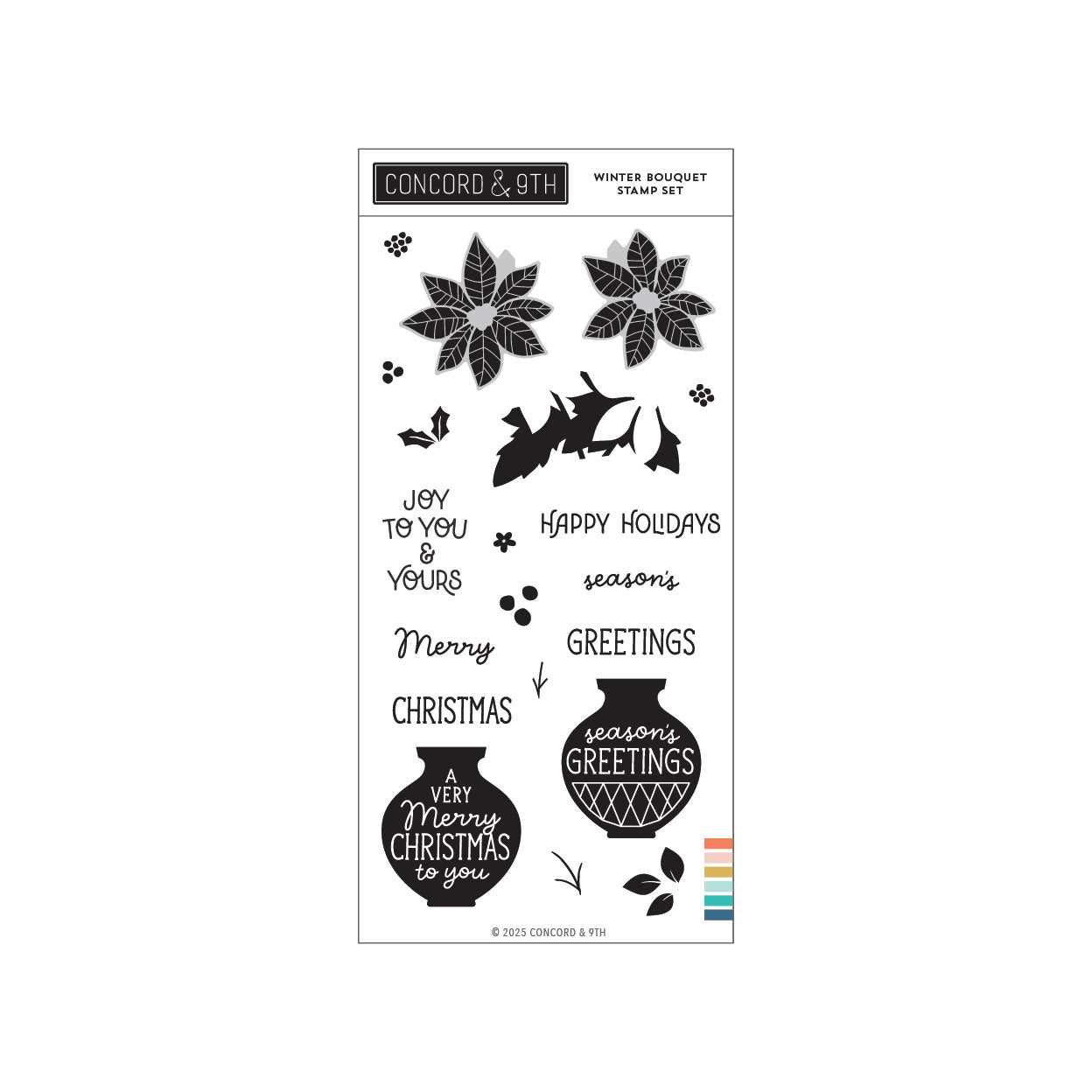 Concord & 9th - Winter Bouquet Stamp Set