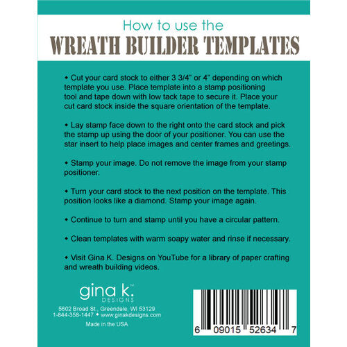 Gina K Designs - Wreath Builder Templates (New & Improved)