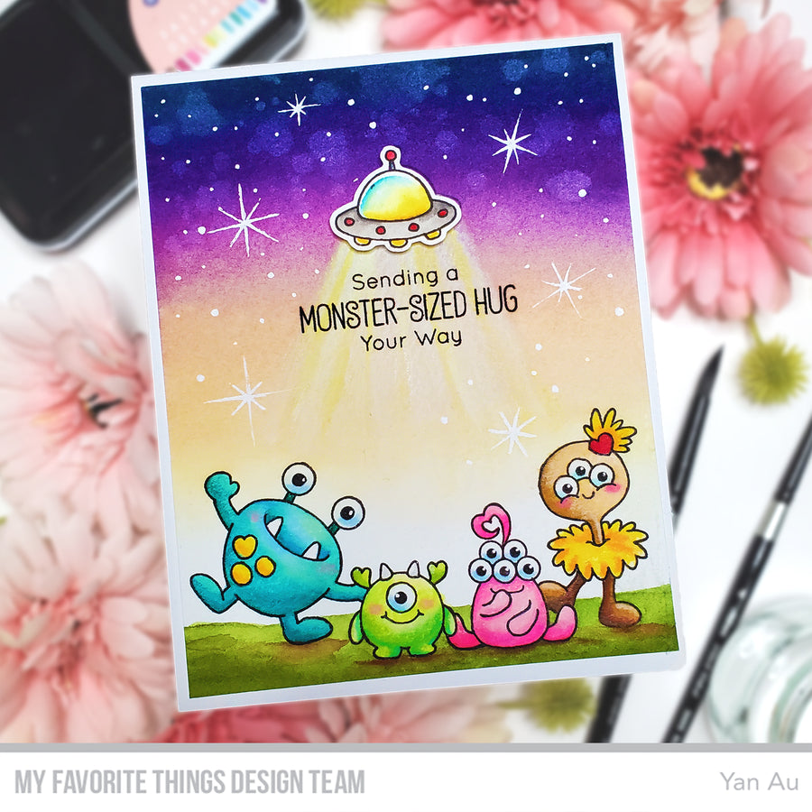 My Favorite Things - JB Monster Love Stamp & Die Duo