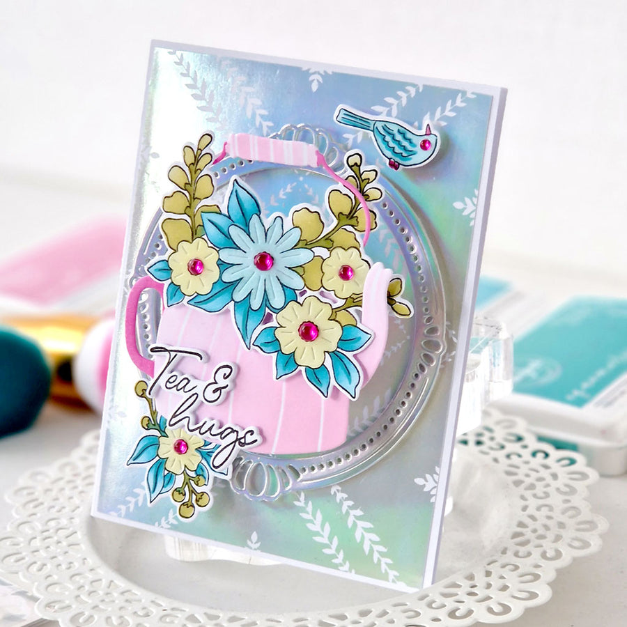 Pinkfresh Studio - Leafy Lattice Press Plate
