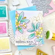 Pinkfresh Studio - Plumeria Stencils