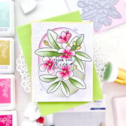 Pinkfresh Studio - Plumeria Stencils