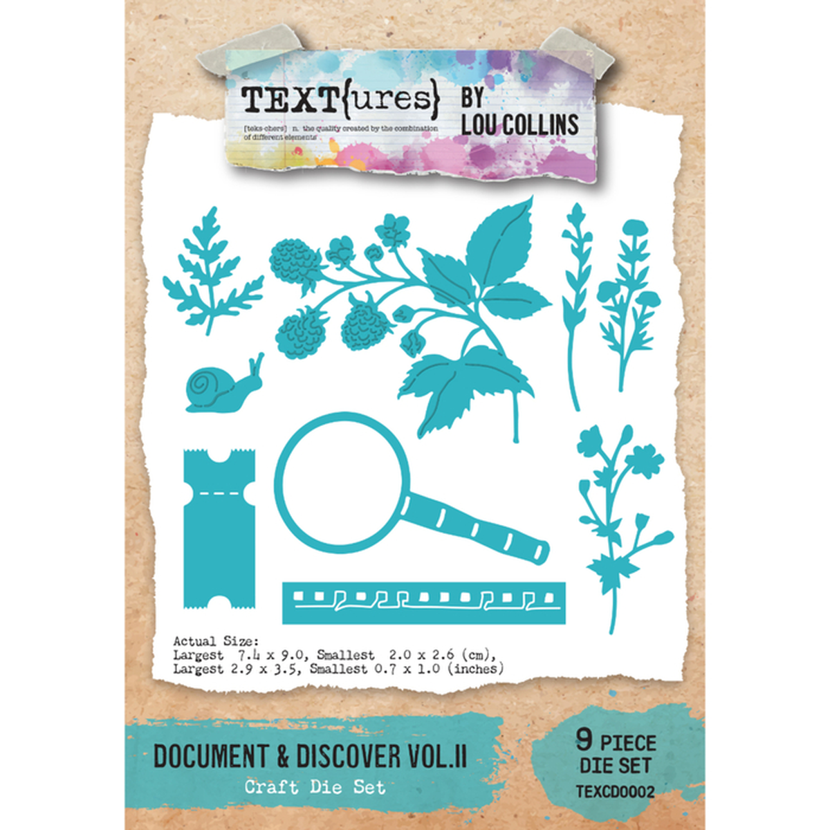 TEXT{ures) by Lou Collins Document & Discover Vol. II Craft Die Set