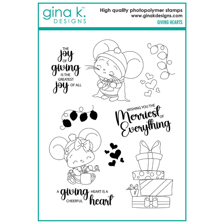Gina K Designs - Giving Hearts Stamps – 3 Wise Crafters