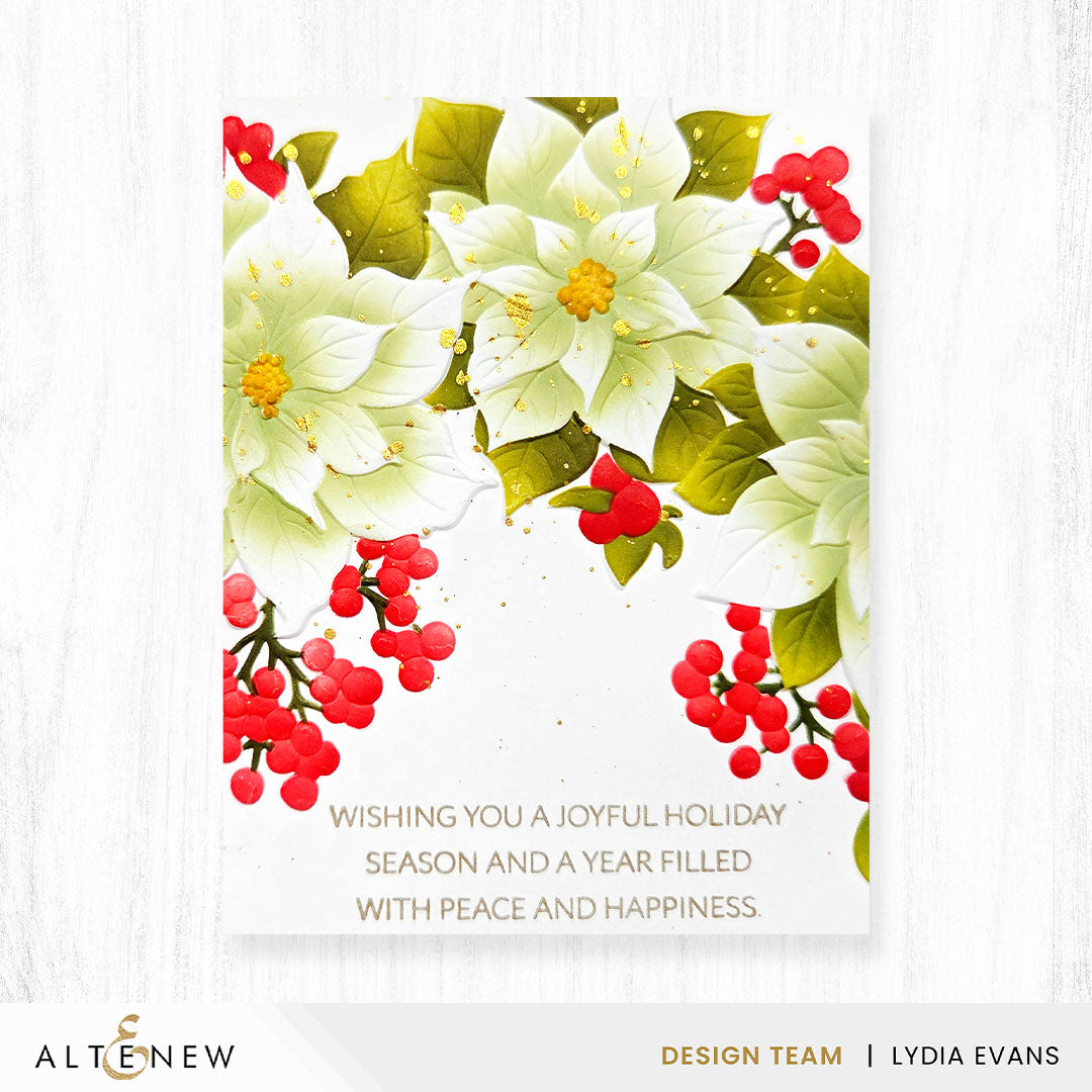 Altenew - Winterberry Poinsettias Stencil Set (4 in 1)