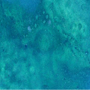 A close-up of a mottled teal and turquoise surface with a soft, painterly texture and no distinct product shape, person, or environment. Lindy's Gang Tibetan Poppy Teal Starburst Spray