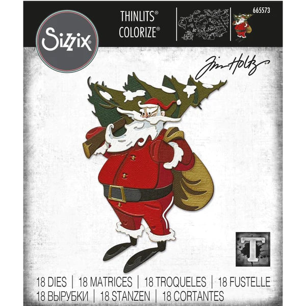 Tim Holtz - Woodland Santa (Colorize) Sizzix Dies